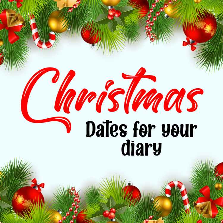 Image of Christmas Dates for your Diary