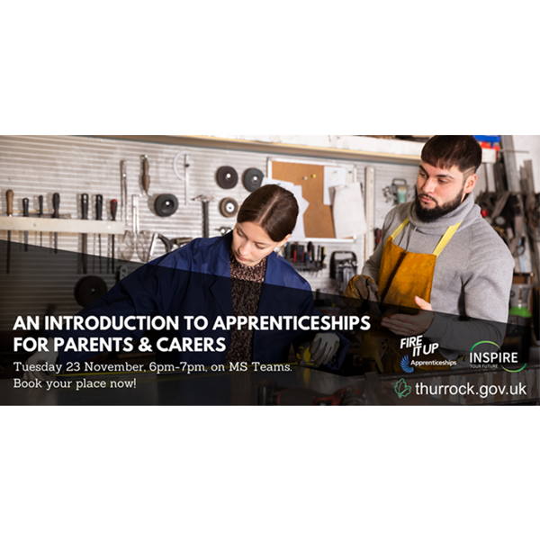 Image of Free Webinar for Parents & Carers - An Introduction to Apprenticeships - 23rd Nov 2021 6PM to 7PM